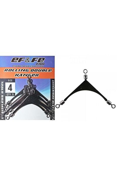 EFFE Rolling Double Hanger Swivels - No:4