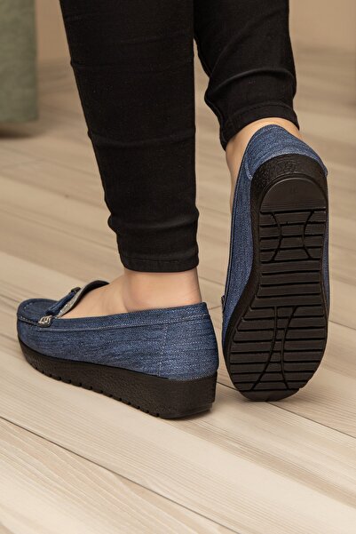 Ewen Tomm Ortopedik Günlük Taşlı Fiyonklu Ultra Hafif Anne Ayakkabısı