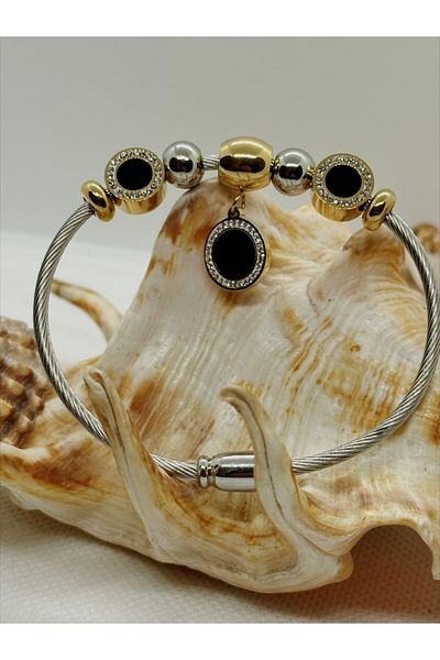 Daniel Klein Yellow - Steel Colored Women's Bracelet