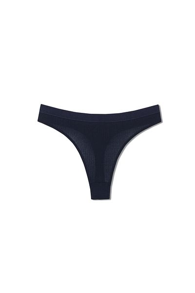 HNX Set of 2 Corded Cotton Women's Thong Panties
