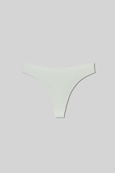 HNX Set of 2 Corded Cotton Women's Thong Panties