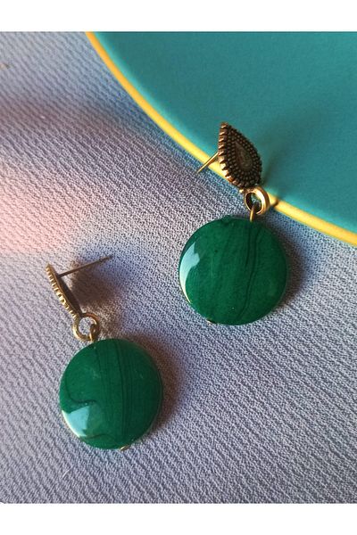 dela otantik Green Color Acrylic Authentic Bohemian Dangle Women's Earrings. Handmade Bijoux Gift Jewelry