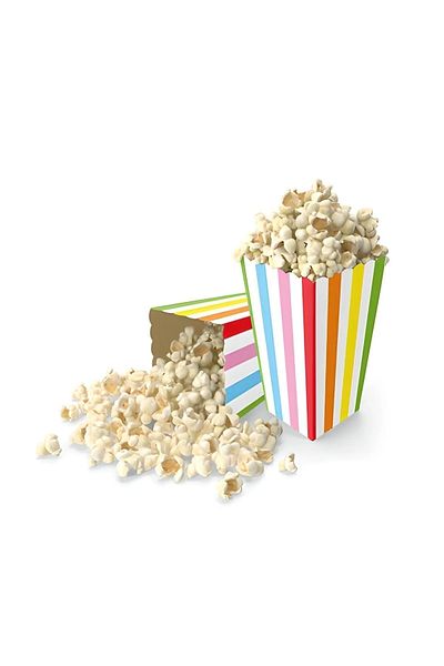 DÜVENCİ TİCARET Corn Box Colorful Striped 8 Pcs