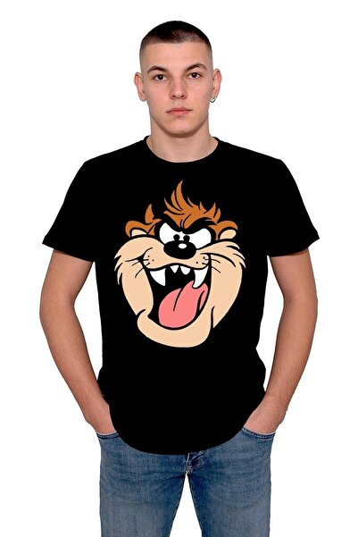 baskwear Taz Tazmania Tazmanya Canavarı Çizgi Film Tişört Unisex T-shirt