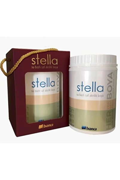 Bianca Stella Su Bazlı Saf Akrilik Boya-1055 Mistik Beyaz - 0,5 Lt