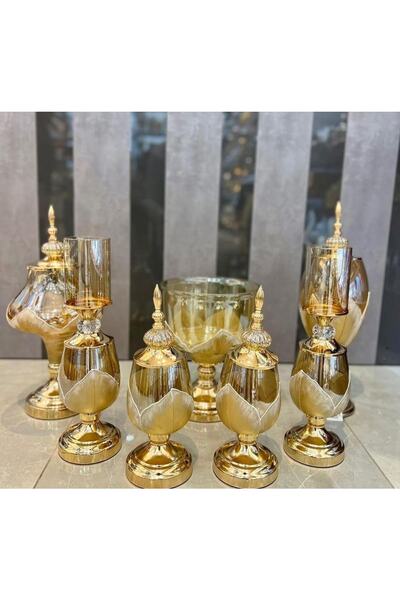 EVRA 7 Parça Cam Salon Seti Takımı Kod3086