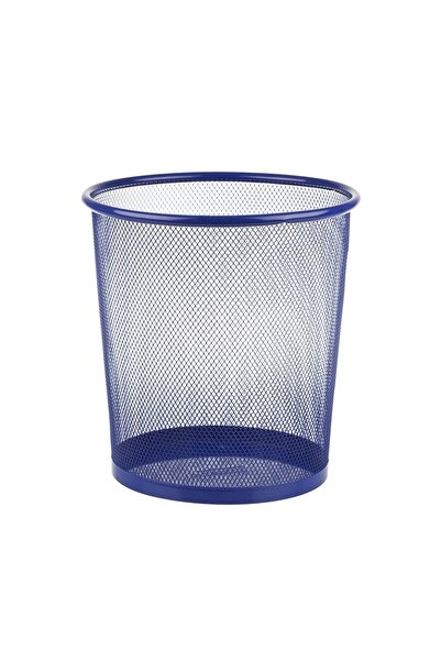 Bigpoint Metal Perfore Çöp Kovası Orta Mavi