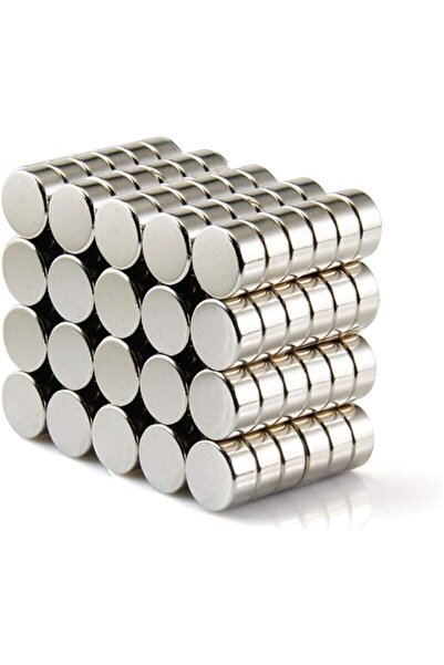 Dünya Magnet 10 Adet 6mm X 2mm Yuvarlak Güçlü Neodyum Mıknatıs Magnet