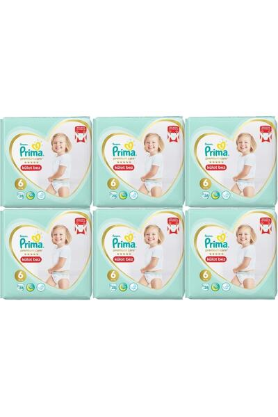 Prima Premium Care Külot Bebek Bezi Beden:6 (15+) 168 Adet Süper Ekonomik Mega Pk