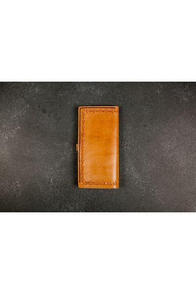 MARKETUNGA Χειροποίητη Unisex 100% δερμάτινη και χειροποίητη θήκη κάρτας και θήκη τηλεφώνου