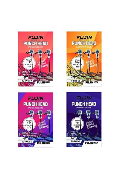 Fujin Punch Head Jig Head Fj-ph #2/0 4 gr