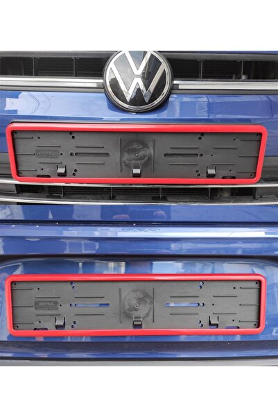 REPLAX Takmatik Kırmızı Oto Plakalık 2 Adet Ön Ve Arka