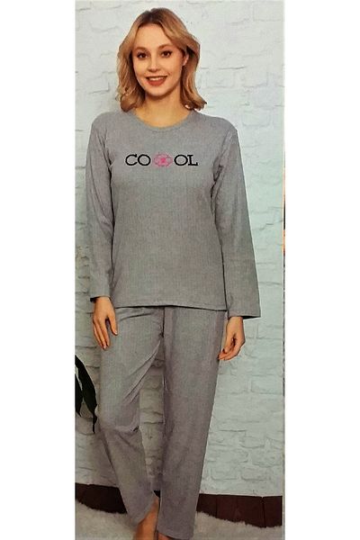 Rüyam Set pijama damă gri
