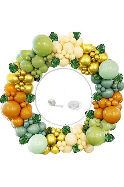 Larenya Round Balloon Decoration Circle & Balloon Chain & Balloon Sticking Tape
