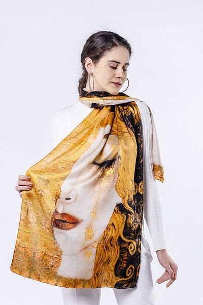 Nomads Felt Silk Scarf| Freya's Tears 55x180 cm| Nomads Felt
