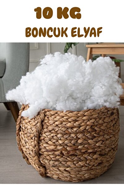 Elyaf Sepeti %100 Silikonlu 1.kalite 10 Kg Beyaz Boncuk Elyaf Amigurumi Yastık Minder Dolgusu