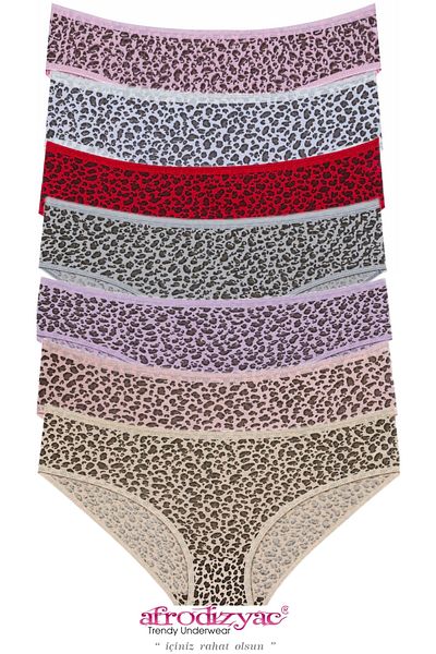 Afrodizyac Pachet de 7 batouri din bambus cu imprimeu leopard (extra moale și flexibil)