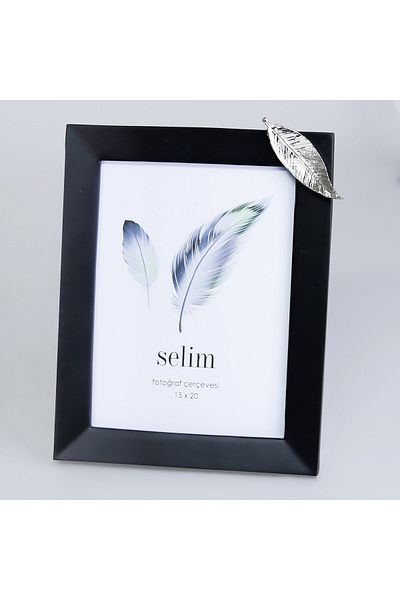Selim 15x20 Leaf Frame Black Silver