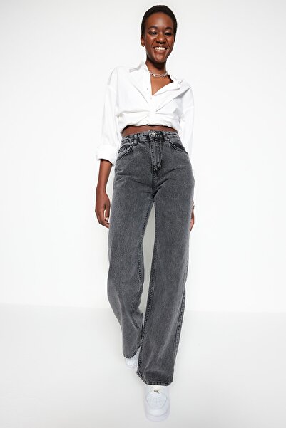 Trendyol Collection Jeans - Grau - Wide Leg