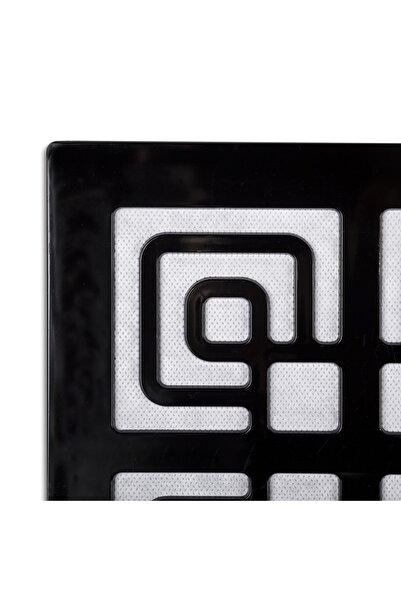 METE PANEL Dekoratif Yonca Siyah 6 M2 30x30 Tam Takım Siyah