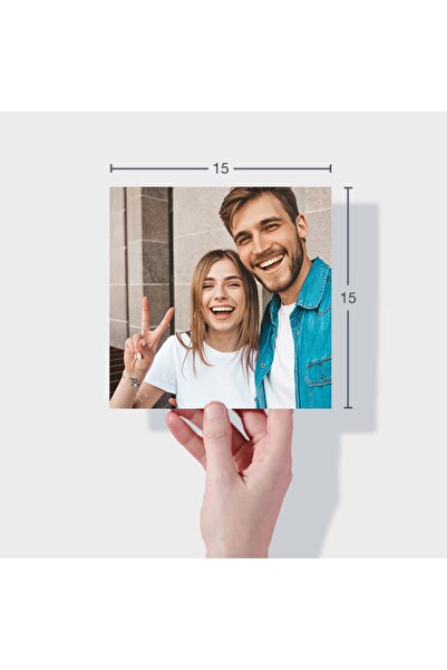 FOTOBASKICI 15x15 Cm Kare Fotoğraf Baskısı - 20 Adet