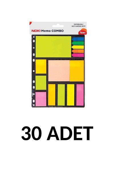 Noki 30 Pieces Memo Combo Sticky Note Holder