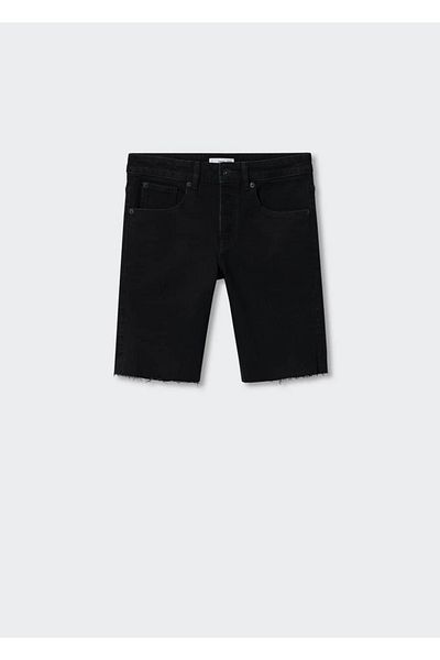Mango Teen Black Plus Size Shorts & Bermudas for Kids