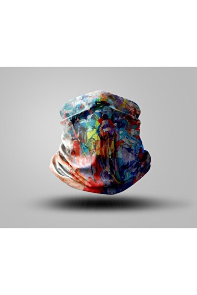 Buffalo طوق رقبة على شكل قناع راكب الدراجة النارية للجنسين، عبوة من 5 قطع