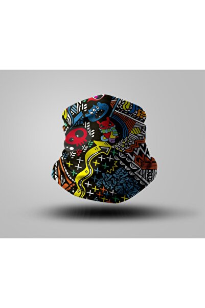 Buffalo Biker Buff Mask Neck Collar Outdoor Neck Collar Unisex Bandana Pack of 5