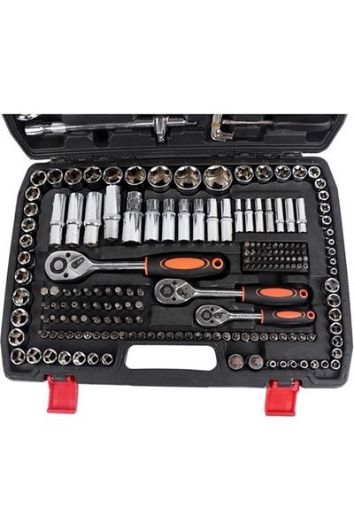 stilmax Germany Cr-v Max 1/4 Ratchet 216 Piece Socket Wrench Set Auto Mechanic Full Set