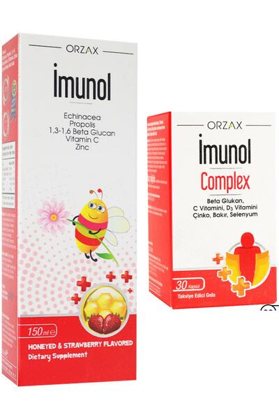 İmunol Şurup 150ml + Complex 30 Kapsül Aile Paketi