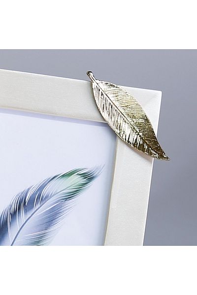 Selim 13x18 Leaf Frame Pearl Gold