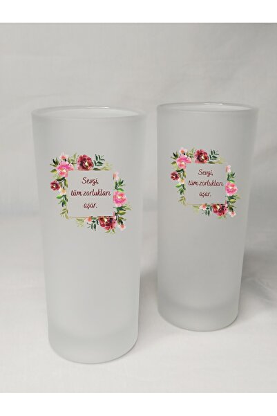 EratCo Sevgiliye Hediye Kişiye Özel Sevgililer Günü Hediyesi Rakı Bardağı 2'li