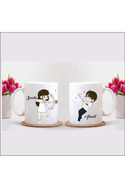 sıradışıhediyem كوب عيد الحب للزوجين (سيتم إرسال قطعتين)