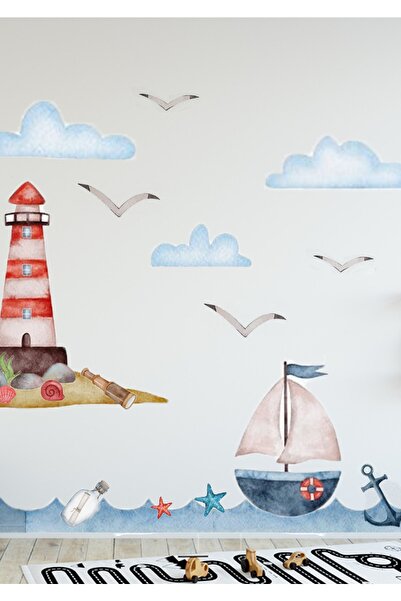WALLHUMAN Deniz Macerası Çocuk Odası Duvar Stickerı