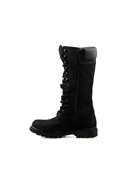Caterpillar Cat Clovis Hi Kadın Günlük Çizme 015z101214-black-nubuk Siyah
