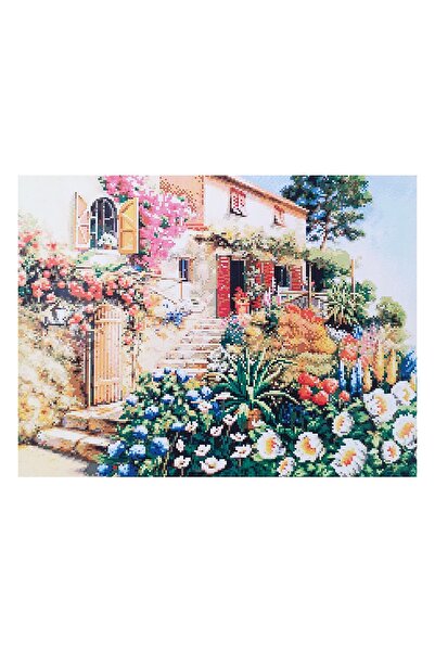 ElkaHobi Goblen Etamin Işleme Seti 40x50 Cm Ev Deseni