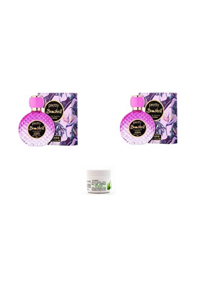 Gabrini Kadın Pretty Bomshell Edt Parfümü 50 ml 2x Adet -35sdsd+ El Kremi