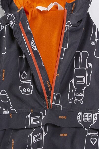 PODIUM GYM Trend New Season Winter/spring Robot Printed Cool Raincoat