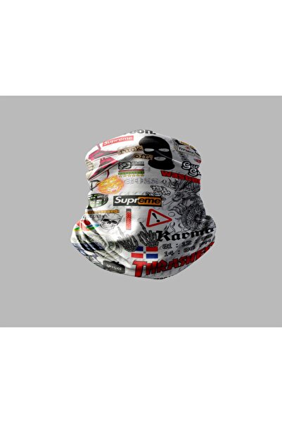 Buffalo Pack of 5 Unisex Bandanas - Biker Buff Mask, Outdoor Neck Collar