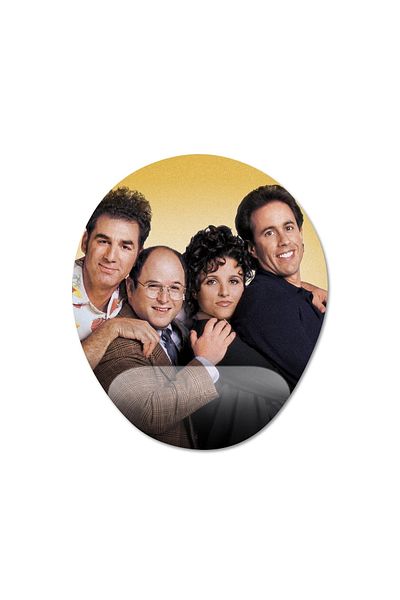 Pixxa نموذج لوحة ماوس دعم المعصم من Seinfeld - 1 بيضاوي