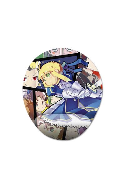 Pixxa موديل Fate / Zero لوحة ماوس مع مسند للمعصم - 2 بيضاوي