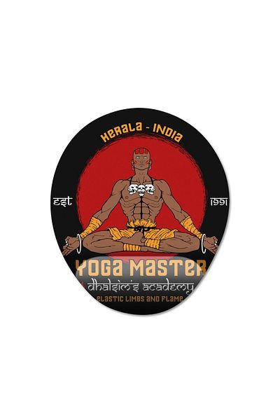 Pixxa موديل لوحة ماوس داعم للمعصم من Street Fighter - Dhalsim Yoga Master - بيضاوي واحد