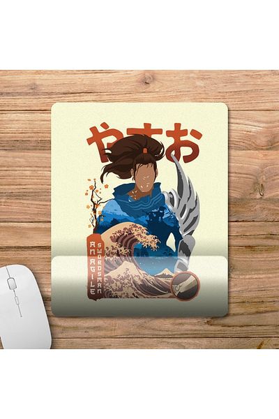 Pixxa نموذج لوحة ماوس لدعم المعصم من Yasuo Swordsman - 1