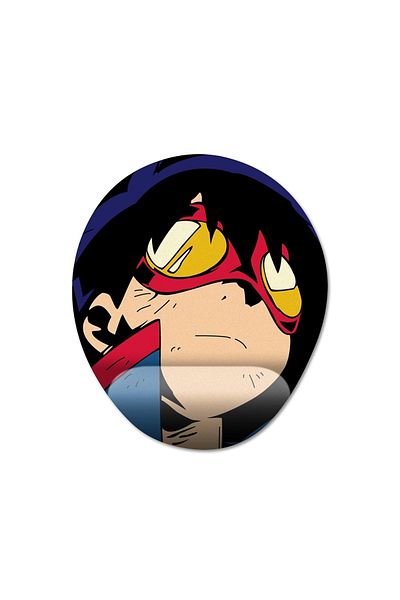 Pixxa نموذج لوحة ماوس دعم المعصم Tengen Toppa Gurren Lagann - 2 بيضاوي