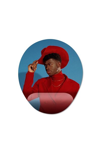 Pixxa موديل لوحة ماوس Lil Nas X مع مسند للمعصم - 3 بيضاوي