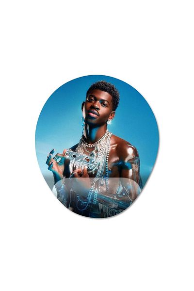 Pixxa موديل لوحة ماوس Lil Nas X مع مسند للمعصم - 1 بيضاوي