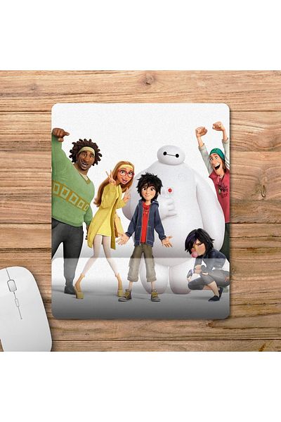 Pixxa نموذج لوحة الماوس Big Hero 6 مع دعم المعصم - 1