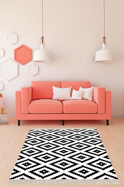 on the clouds Geometrik Baklava Dilimi Karo Desenli Dijital Baskı Yıkanabilir...