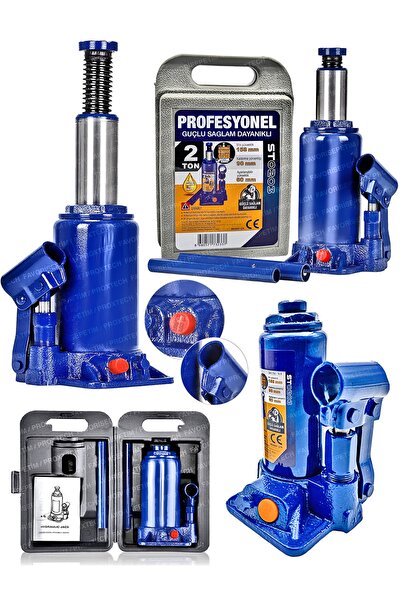 PROXTECH Profesyonel 2 Ton Portatif Hidrolik Ram Kaynaklı Şişe Kriko Taşıma Ç...